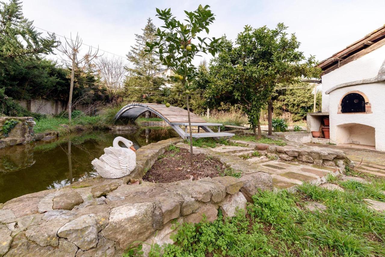 Masia Can Manent Del Bosc S XVIII Santa Eulalia de Ronsaná Exteriör bild