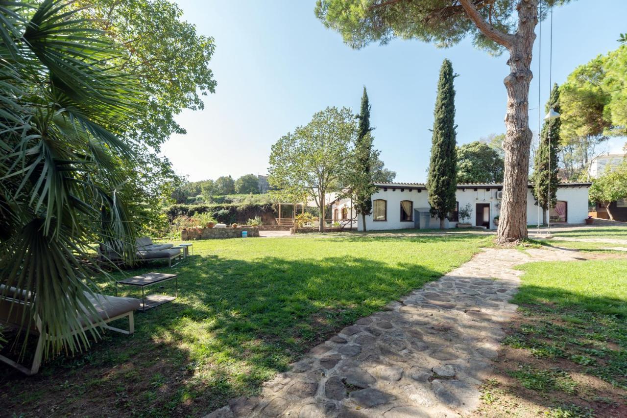 Masia Can Manent Del Bosc S XVIII Santa Eulalia de Ronsaná Exteriör bild